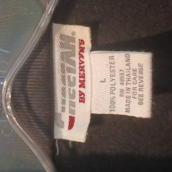 Mervyn's Cheetah brand blk/teal/wht color block 90's vtg full zip track jacket - Picture 2 of 8